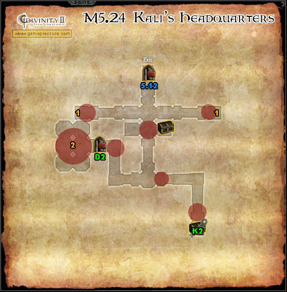1 - World Atlas - Map - Orobas Fjords - M5.24 Kali's Headquarters - World Atlas - Orobas Fjords - Divinity II: Ego Draconis - Game Guide and Walkthrough