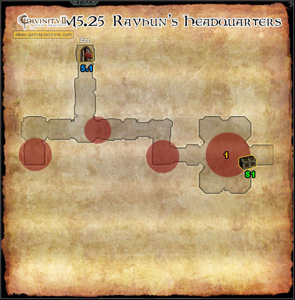 1 - World Atlas - Map - Orobas Fjords - M5.25 Rayhun's Headquarters - World Atlas - Orobas Fjords - Divinity II: Ego Draconis - Game Guide and Walkthrough