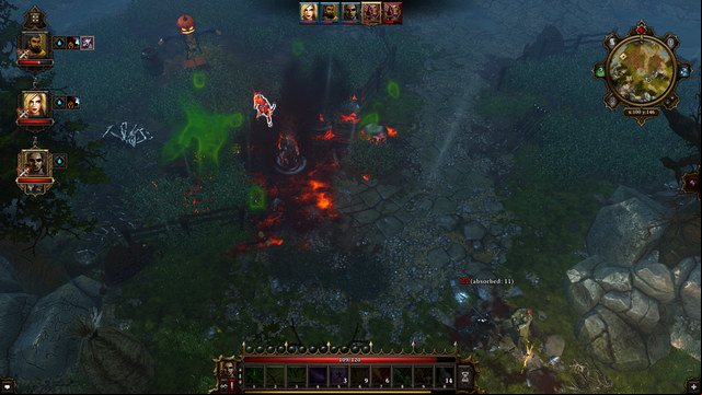 An explosion of poisonous gas may result in a half-burned cloud - Elements | Combat - Combat - Divinity: Original Sin Game Guide