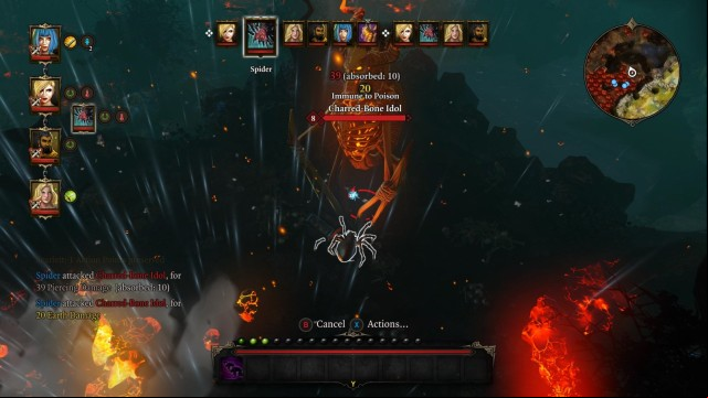 Charred-Bone Idol causes fear effect to those who approach it - summoned units are not affected by it. - The Twins-By-Fire-ed | Bosses - Bosses - Divinity: Original Sin Game Guide