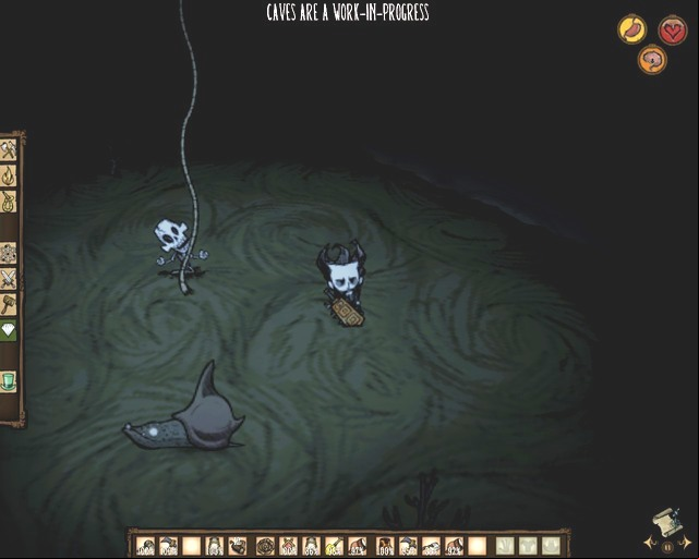 This rope will help you get back on surface. - Overall characteristics - Caves - Dont Starve - Game Guide and Walkthrough