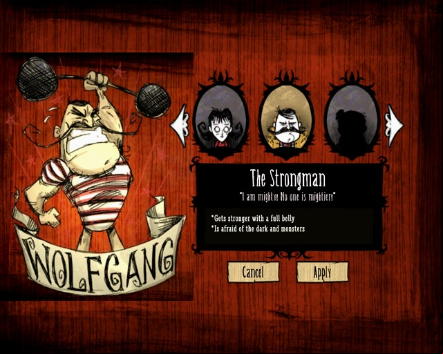 to keep this character well fed. - Characters changes - Dont Starve - Game Guide and Walkthrough