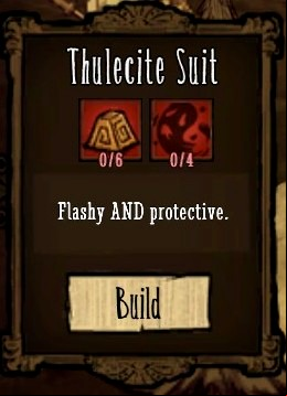 One of the best armours in the game. - New items - Ruins - Dont Starve - Game Guide and Walkthrough