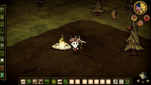 You are going to need twelve of them to create a Fire Pit - Day two - The adventure begins - Dont Starve - Game Guide and Walkthrough