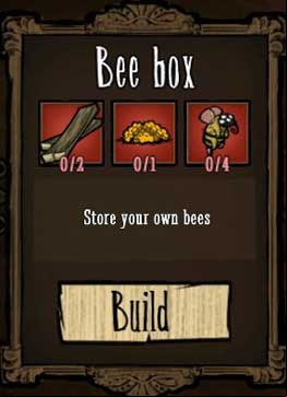 To start a mass production of honey, you are going to need a Bee Box first of all - Raising animals - How to get food - Dont Starve - Game Guide and Walkthrough