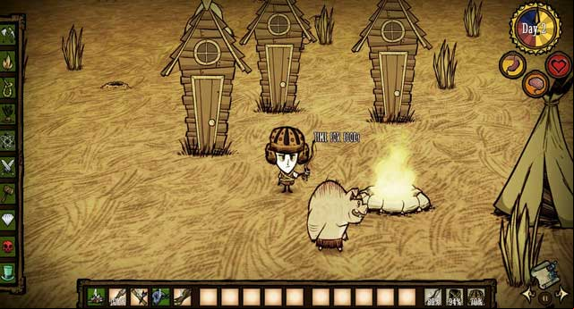 Two legged pigs play an important role in the game, so it is a good idea to have a closer look at them - Pigs - Dont Starve - Game Guide and Walkthrough