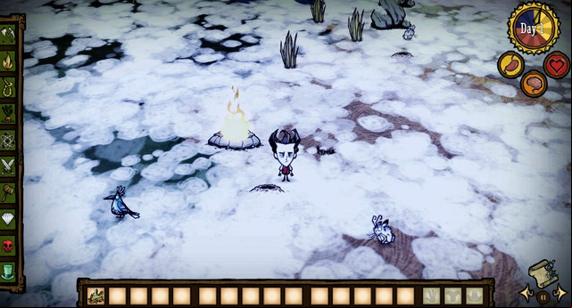 You almost always start playing Don't Starve in summer that lasts 20 days, after which 15 days of winter come - Winter - Dont Starve - Game Guide and Walkthrough
