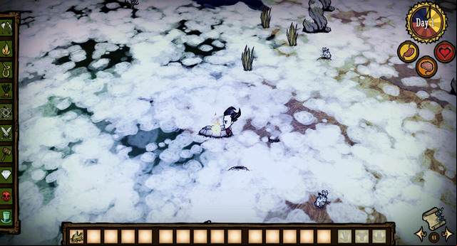 The freezing process relies on two factors: your character's body temperature and the temperature of the surroundings - Freezing - Winter - Dont Starve - Game Guide and Walkthrough