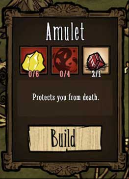 The Amulet is yet another item that can be used to bring your character back to life - Magic - Dont Starve - Game Guide and Walkthrough