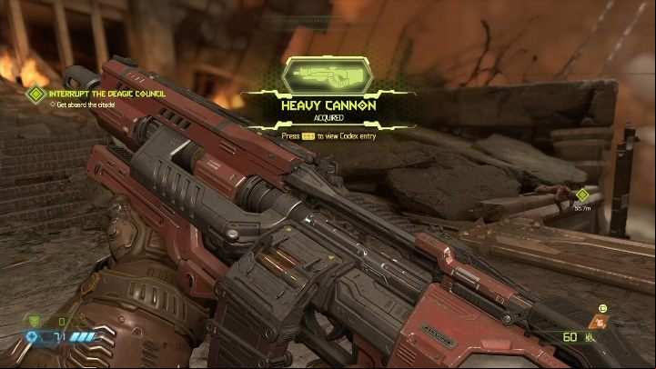 Action - its a precision weapon which is perfect for hitting weak spots - Doom Eternal: Weapons guide - Basics - Doom Eternal Guide
