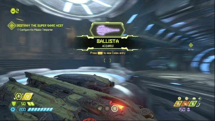 Action - shoots a beam of heated energy that cuts through enemies, additionally destroying enemy shields - Doom Eternal: Weapons guide - Basics - Doom Eternal Guide