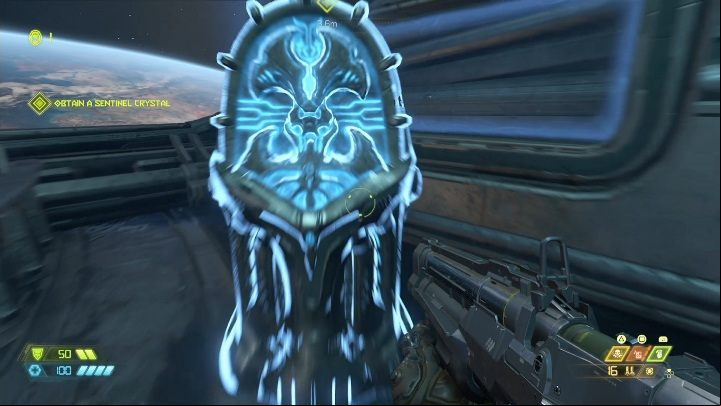 You will find the crystal at the main level of the Fortress of Doom - Doom Eternal: Fortress Of Doom secrets maps and location - Collectibles and secrets - Doom Eternal Guide