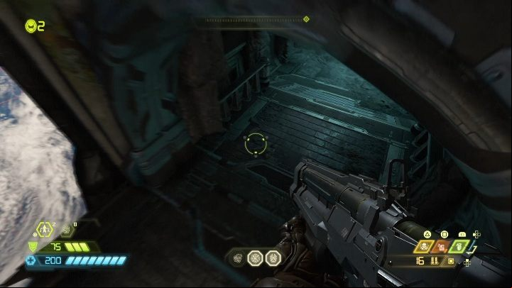If you go outside the Fortress, you can see a small cave on one of the sides - Doom Eternal: Fortress Of Doom secrets maps and location - Collectibles and secrets - Doom Eternal Guide