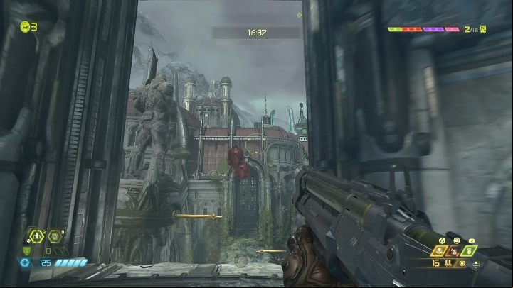 The gloomy Cacodemon, known from earlier parts of the series, can only be defeated by bombs or grenades - Doom Eternal: Bestiary - Basics - Doom Eternal Guide
