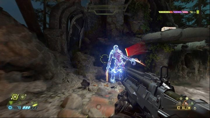 This knight has deadly energy blades and will try to cut you in half - Doom Eternal: Bestiary - Basics - Doom Eternal Guide
