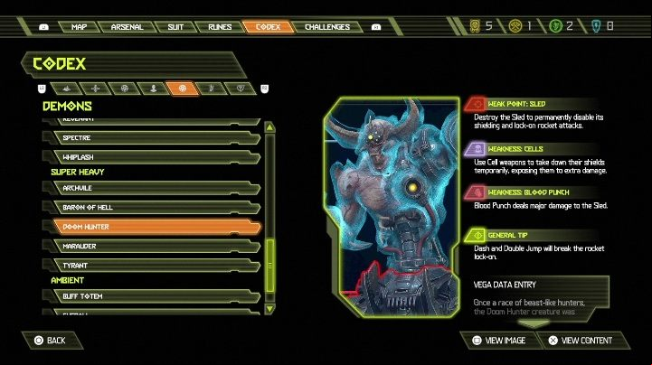 A Doom Hunter can cause a lot of damage from a distance - Doom Eternal: Bestiary - Basics - Doom Eternal Guide