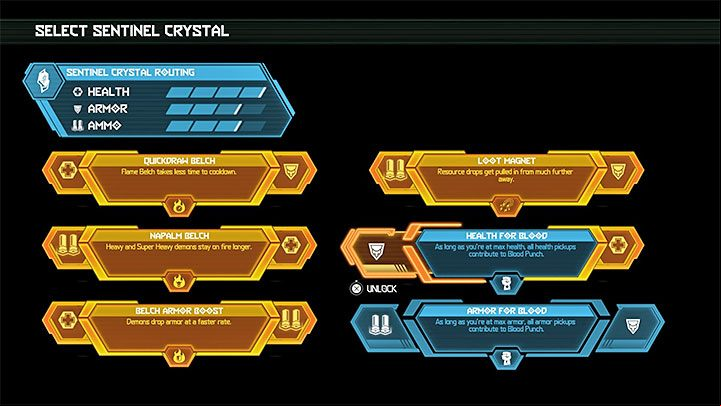 When selecting an enhancement, pay more attention to what attribute it is associated with - Doom Eternal: Heros statistics - how to increase them? - Character development - Doom Eternal Guide