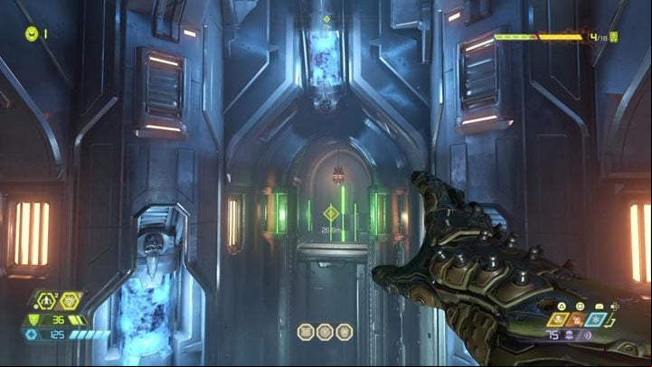 Kill the enemies and use the switch - Doom Eternal: Doom Hunter Base walkthrough - Levels walkthrough - Doom Eternal Guide