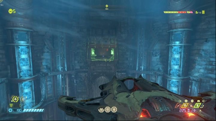 You get to rotating columns - you have to jump on them - Doom Eternal: Nekravol 2 walkthrough - Levels walkthrough - Doom Eternal Guide