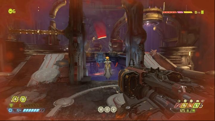 Inside, press the button and go through the door - Doom Eternal: Urdak walkthrough - Levels walkthrough - Doom Eternal Guide