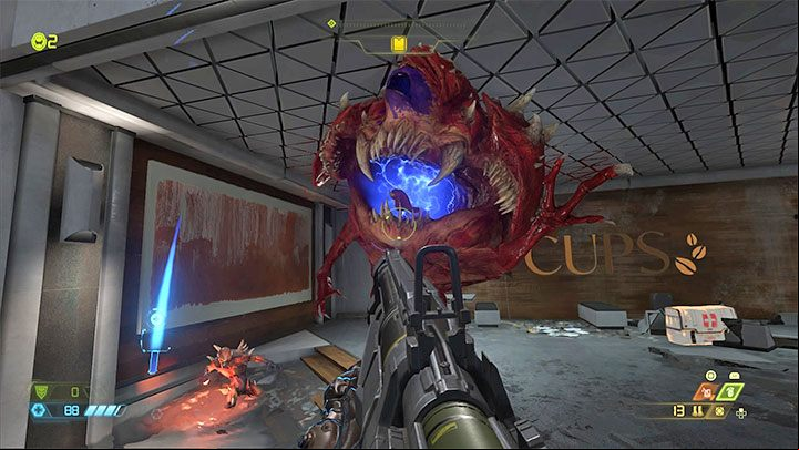The best way to weaken a Cacodemon is to make it swallow a grenade - Doom Eternal: Cacodemons - how to kill them easily? - Combat - Doom Eternal Guide