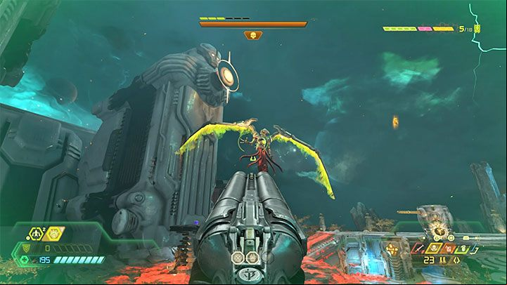 Using the grappling hook is optional for the vast majority of the campaign - Doom Eternal: Grappling hook - how to use it? - Combat - Doom Eternal Guide
