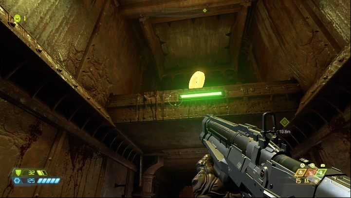 To get into the doll, you need to destroy the cracked wall and make your way to the next floor through the tunnel - Doom Eternal: Hell on Earth secrets maps and location - Collectibles and secrets - Doom Eternal Guide