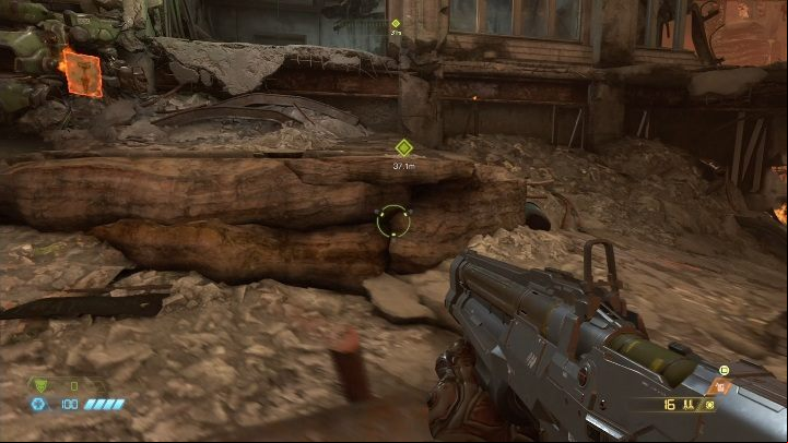 Another collectible can be found on the mountainside - Doom Eternal: Hell on Earth secrets maps and location - Collectibles and secrets - Doom Eternal Guide