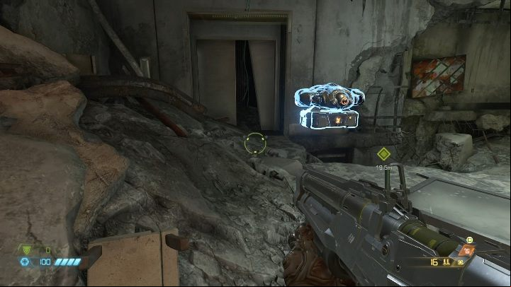 You will find another weapon upgrade when you enter a destroyed building - Doom Eternal: Hell on Earth secrets maps and location - Collectibles and secrets - Doom Eternal Guide