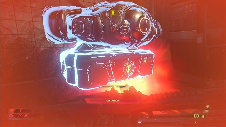Next to the destroyed train car, you will find a weapon modification point - Doom Eternal: Hell on Earth secrets maps and location - Collectibles and secrets - Doom Eternal Guide