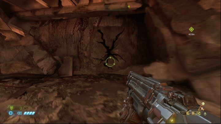 You will find the first extra life at the bottom of the map, just behind the closed ageway - Doom Eternal: Hell on Earth secrets maps and location - Collectibles and secrets - Doom Eternal Guide
