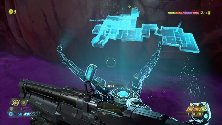 You will find the map at the very bottom of the place, near the area with purple slime - Doom Eternal: Exultia secrets maps and location - Collectibles and secrets - Doom Eternal Guide