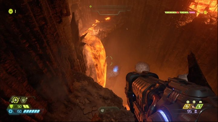 Usually collectibles are located under waterfalls - Doom Eternal: Exultia secrets maps and location - Collectibles and secrets - Doom Eternal Guide