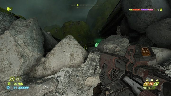 The third extra health is right under the precipice - Doom Eternal: Exultia secrets maps and location - Collectibles and secrets - Doom Eternal Guide