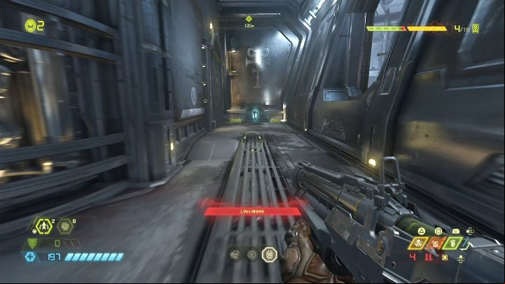 There is a small corridor at the top of the building - Doom Eternal: Doom Hunter Base secrets maps and location - Collectibles and secrets - Doom Eternal Guide