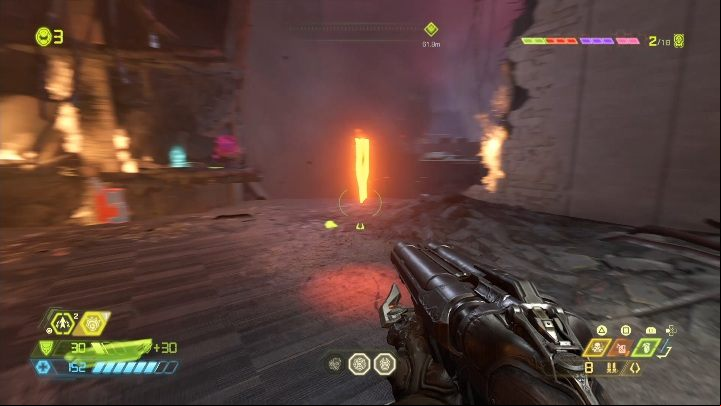 Youll find this note on a ripped-off part of the building, at the very edge of the floor - Doom Eternal: Arc Complex secrets maps and location - Collectibles and secrets - Doom Eternal Guide