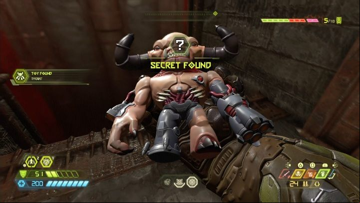 To get the figurine, you have to jump off the shelf and jump into the small cavity below - Doom Eternal: Taras Nabad secrets maps and location - Collectibles and secrets - Doom Eternal Guide