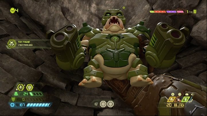 The green button will activate another mechanism - Doom Eternal: Taras Nabad secrets maps and location - Collectibles and secrets - Doom Eternal Guide