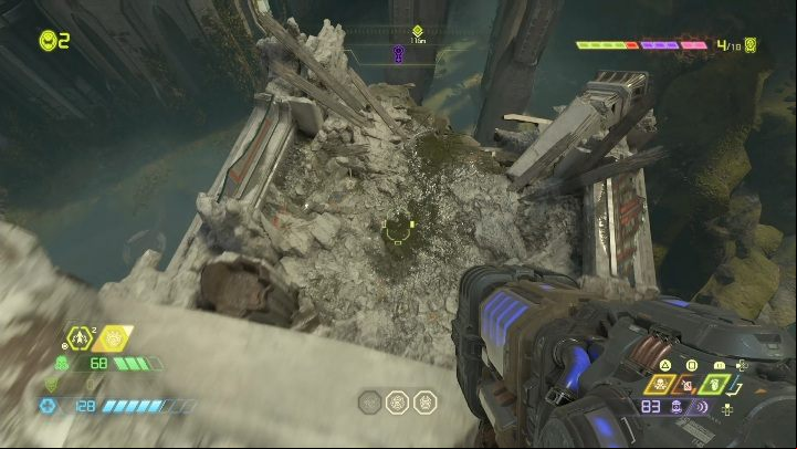 The elevator will take you to the floor from which you can jump - Doom Eternal: Taras Nabad secrets maps and location - Collectibles and secrets - Doom Eternal Guide