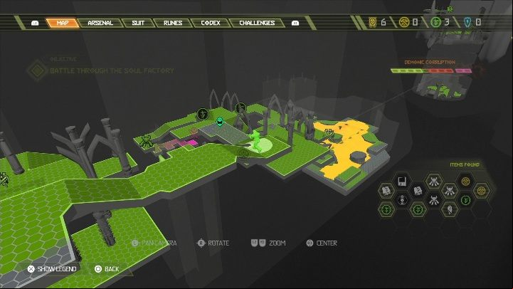 Another extra life can be found at the end of one of the main corridors of the building - Doom Eternal: Nekravol 1 secrets maps and location - Collectibles and secrets - Doom Eternal Guide