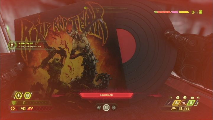 To get the album you have to jump over a chasm - Doom Eternal: Urdak secrets maps and location - Collectibles and secrets - Doom Eternal Guide