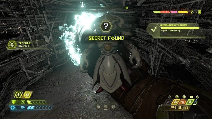To get to the figurine, you have to throw yourself into the abyss - Doom Eternal: Urdak secrets maps and location - Collectibles and secrets - Doom Eternal Guide
