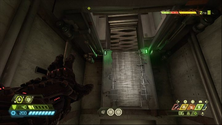 To get another heart you have to go up using climbing walls found in the elevator shaft - Doom Eternal: Final Sin secrets maps and location - Collectibles and secrets - Doom Eternal Guide