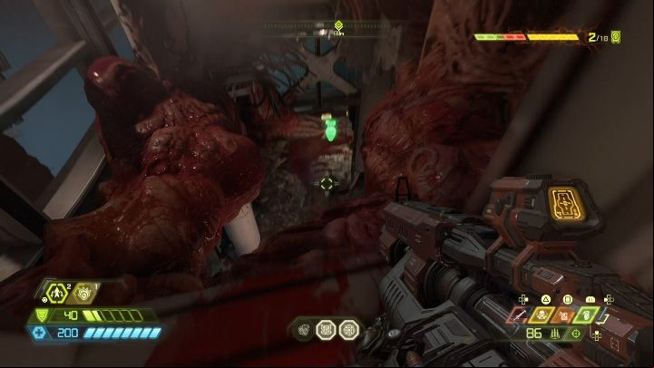 Upstairs, look up to the second elevator shaft - theres a ventilation shaft there - Doom Eternal: Final Sin secrets maps and location - Collectibles and secrets - Doom Eternal Guide