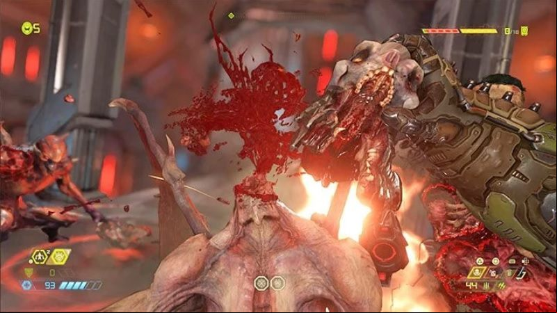 Glory Kill is a special kind of execution that will give you some health points - Doom Eternal: Combat - Basics - Doom Eternal Guide