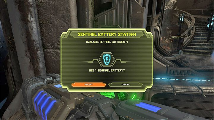 You can solve this problem by using the Sentinel Batteries - Doom Eternal: Appearance of the hero - how to change it? - Campaign - Doom Eternal Guide