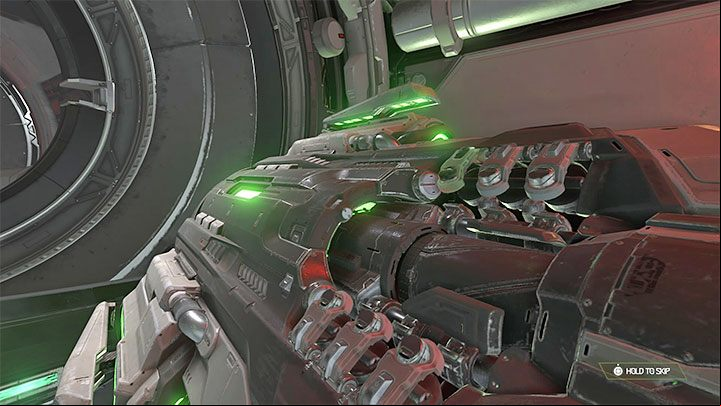 Shortly after firing a shot from a big cannon that will lead to the creation of a huge crater, the main character can finally acquire the BFG-9000 - Doom Eternal: BFG - how to get it and when to use it? - Combat - Doom Eternal Guide