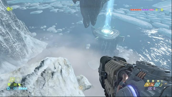 You land on an icy planet - Doom Eternal: Cultist Base walkthrough - Levels walkthrough - Doom Eternal Guide