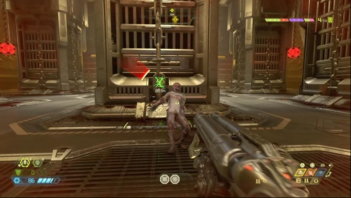 Climb the green switch and take the elevator down - Doom Eternal: Cultist Base walkthrough - Levels walkthrough - Doom Eternal Guide