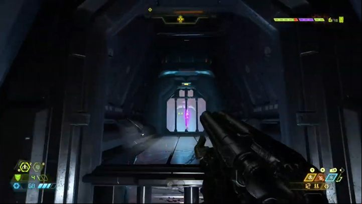 Not far from Slayers Gate youll find a chasm (just under the cross on which the demon is nailed) and close to it - a climbing wall - Doom Eternal: The Cultists Base | Slayer Gates walkthrough - Slayer Gates - Doom Eternal Guide